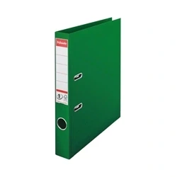 Image of Esselte No.1 Lever Arch File Polypropylene A4 50mm Spine Width Green (Pack 10) 811460