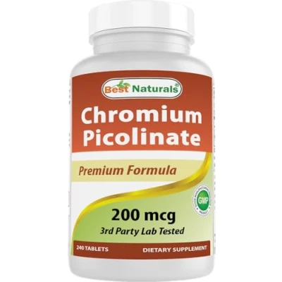 Image of Best Naturals Chromium Picolinate 200 mcg 240 tablets