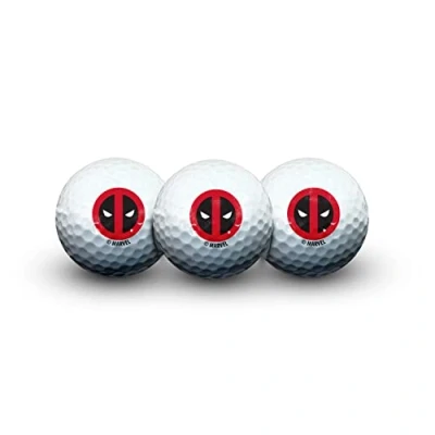 Image of Golf Ball Pack of 3 Marvel Deadpool