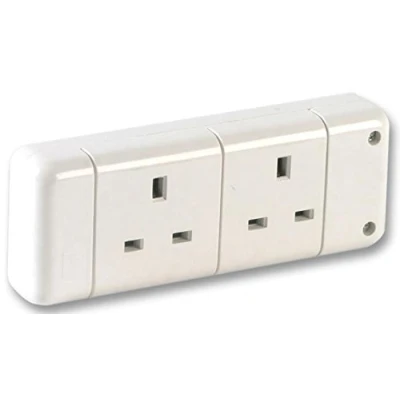 Image of PRO ELEC PELB1508 2 Gang Extension Socket, White