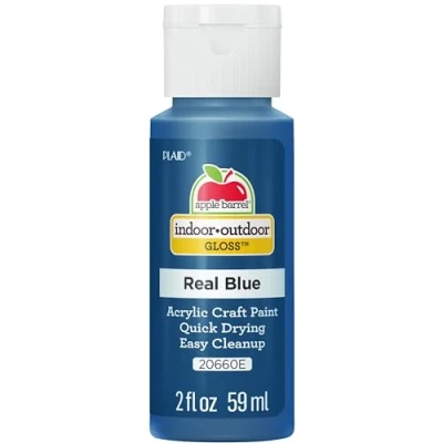 Image of Plaid Enterprises Real Blue Gloss Apple Barrel 2oz