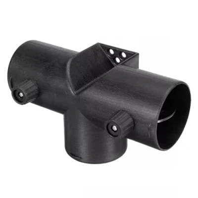 Image of FiTspi Car Diesel Heater Air Vent Ducting Elbow Pipe with Valve Flap, 75mm T Piece Outlet Ducting, Exhaust Connector for Eberspacher Webasto