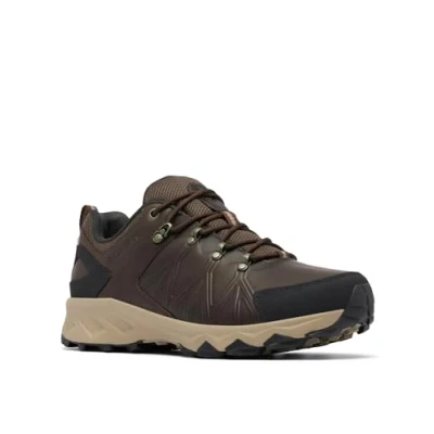 Image of Columbia Men&#039;s Peakfreak 2 Outdry Leather Waterproof Low Rise Hiking Shoes, Brown (Cordovan x Black), 11 UK