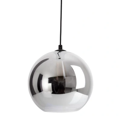 Image of Vaso 25cm Round Dome Pendant Ceiling Light Anthracite