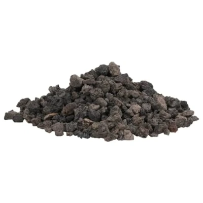 Image of vidaXL Black Volcanic Rocks, Natural Aquascape and Landscape Decor, Biological Filtration Aquarium Safe 1 2cm, 10kg Pack