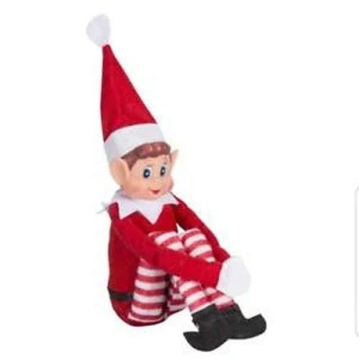 Image of Naughty Boy Elf &quot;Elfie&quot; Elves Behavin&quot; Badly 11&quot; Vinyl Faced Stock On Shelf