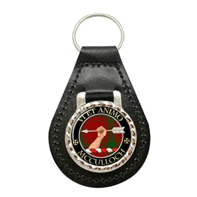 Image of McCulloch Scottish Clan Leather Key Fob