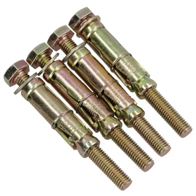 Image of M10 10mm x 100mm Expansion Rawl Bolt for Masonry Sleeve Anchors Fastener 4pk