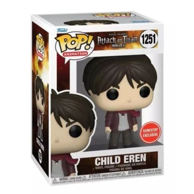Image of Funko Pop Attack on Titan Child Eren GameStop Exclusive 1251 Vinyl Figure