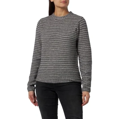 Image of IDONY Women&#039;s Knitted Jumper, Grey Multi Coloured, M/L
