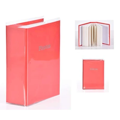Image of Pfennig N Squid 6&#039;&#039; x 4&#039;&#039; Slipin Photo Album Holds 120 Photos Photography Storage (Red)