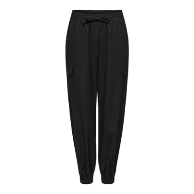 Image of ONLY Onlkatinka Cargo trousers, Women&#039;s, Size: Small, Black
