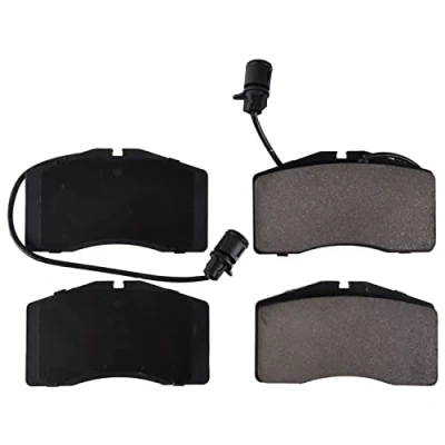 Image of 4D0698151Q Brake pad set BLUE PRINT ADBP420047 Front Axle incl. wear warning contact AUDI: A8 D2