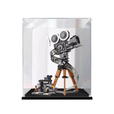 Image of Acrylic Display Case for 43230 Camera Building Block Model Kit,Transparent Dustproof Box Compatible with Lego (Only Case) B,2MM