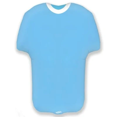 Image of Oaktree 24&quot; Shape Sports Shirt Light Blue Foil Balloon