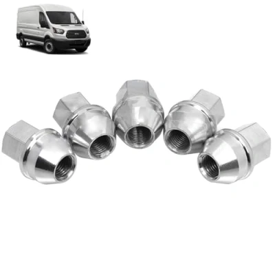 Image of ROBUST 5 Pcs Wheel Nuts S.Steel Cap for Ford Transit Tourneo Custom 5196786 ACPA 1012 KXA 196 786 ACPA1012KXA