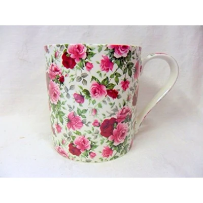 Image of Jumbo China Mug in Vintage Summertime Chintz Design.