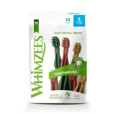 Image of Whimzees Variey Value Box Large 14peases toothbrushes, (s ,7 12 kg)