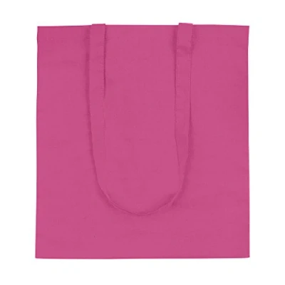 Image of eBuyGB Shopping Tote Shoulder Bag, 100% Cotton, Fuchsia, 2.54 x cm