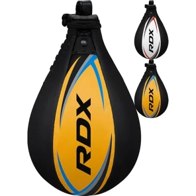 Image of RDX Speed Bag Boxing Ball Hanging Swivel, Genuine Leather Dodge Striking Mount Kit Heavy Duty, MMA Muay Thai Punching Fitness Workout Kicking Martial Arts Training Home Gym Exercise Speedball
