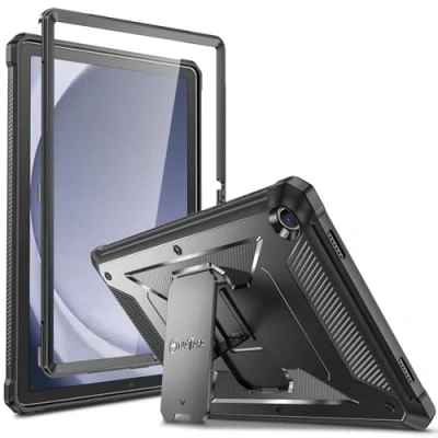 Image of FINTIE Shockproof Case for Samsung Galaxy Tab A9 Plus 11 Inch 2023 Model (SM X210/X216/X218), Tuatara Rugged Unibody Hybrid Full Protective Bumper Kickstand Cover Built in Screen Protector, Black