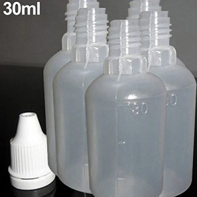 Image of Gemini_mall 5Pcs 30ml Empty Plastic Squeezable Dropper Bottles Eye Liquid