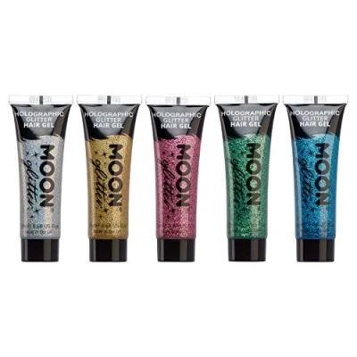 Image of Moon Glitter Holographic Hair Gel 20ml (Set of 5)