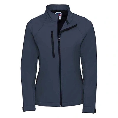 Image of Russell Athletic Womens/Ladies 3 Layer Soft Shell Jacket (French Navy) Size 4XL
