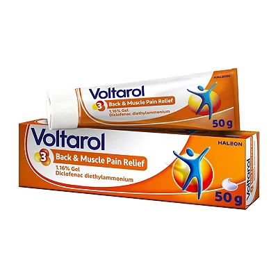 Image of Voltarol Back and Muscle Pain Relief 1.16 Percent Gel, for Joint Relief, suitable Knee Neck Pain, 50g