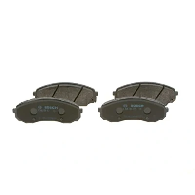 Image of BP1285, E990R02A10802141 Brake pad set BOSCH 0 986 494 377 Low Metallic with acoustic wear warning anti squeak plate, mounting manual