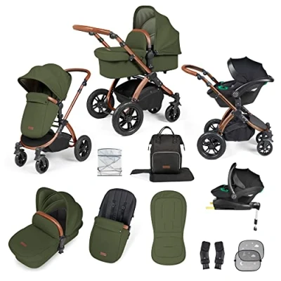 Image of Ickle Bubba Stomp Luxe all in one Travel System Bronze/Woodland/Tan/ Pack Size 1