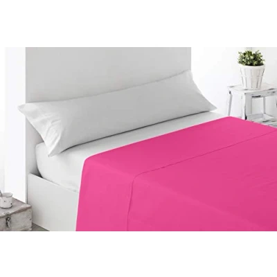 Image of Miracle Home Flat Sheet, Soft and Comfortable 150 cm fuchsia
