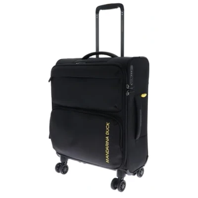 Image of Mandarina Duck Zephyr Trolley Cabin, Black, Cabin in Tessuto morbido