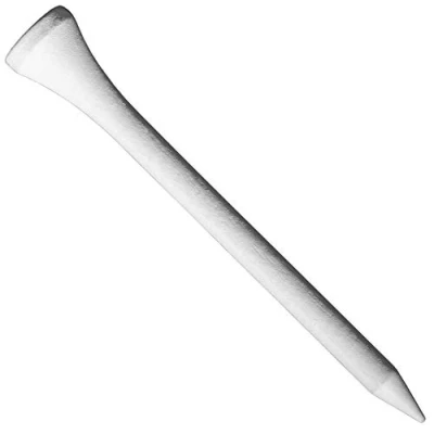 Image of Longridge Wooden Golf Tee 69MM White (20 PCS)