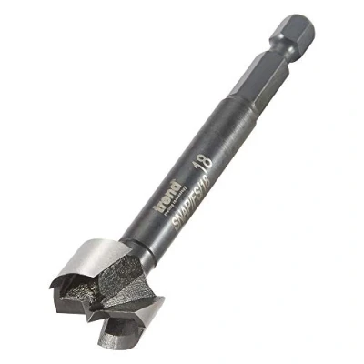 Image of Trend Snappy 18mm Diameter Forstner Bit for Drilling in Softwood &amp; Hardwood, Quick Release System Compatible, SNAP/FS/18