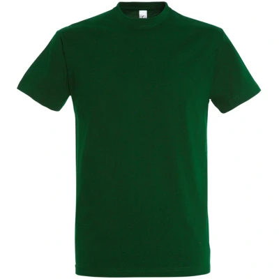 Image of SOLS Mens Imperial Heavyweight Short Sleeve T Shirt (Bottle Green) Cotton Size X Large