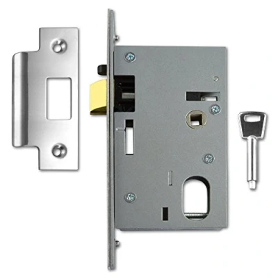 Image of Union Oval Cylinder Mortice Night Latch Case 77mm Satin Chrome