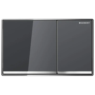 Image of Geberit Omega60 Dual Flush Plate Lava / Chrome (115.081.JK.1)