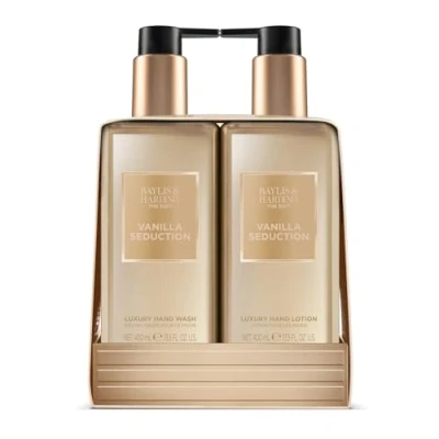 Image of Baylis &amp; Harding The Edit Vanilla Seduction 2 Bottle Set, 400 ml Hand Wash Lotion Vegan Friendly (Pack of 1)