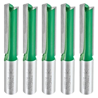 Image of Trend CraftPro Kitchen Fitter Worktop Router Cutter Bit, 1/2 Inch Shank, 12.7mm Cut Diameter &amp; 50mm Length, Pack of 5, Tungsten Carbide Tipped, CR/KFP/5