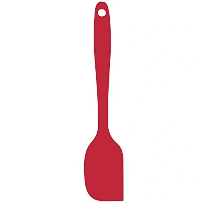 Image of Vogue Silicone Mini Scraper Spatula 20 cm/8 inch, Red, Heat Resistant to 260C/500F, Stain Resistant, Dishwasher Safe, For Use with Non Stick Surfaces, GL355