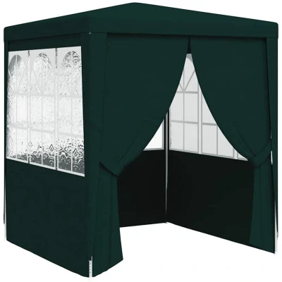Image of vidaXL Professional Party Tent with Side Walls 2.5x2.5 m Green 90 g/m²