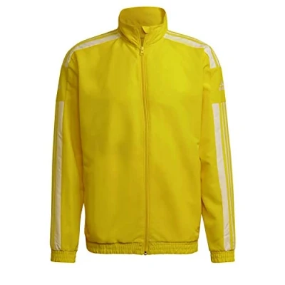 Image of adidas Men&#039;s Squadra 21 Presentation Jacket, Team Yellow/White, S