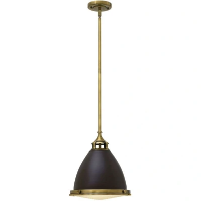 Image of Amelia 1 Light Medium Dome Ceiling Pendant Buckeye Bronze, Restoration E27