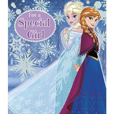 Image of Disney Frozen Anna and Elsa for A Special Girl Greeting Christmas Card