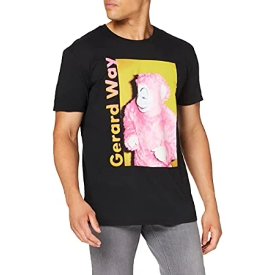 Image of Plastic Head Men&#039;s Gerard Way Lola Dance Banded Collar Short Sleeve T Shirt, Black, Medium
