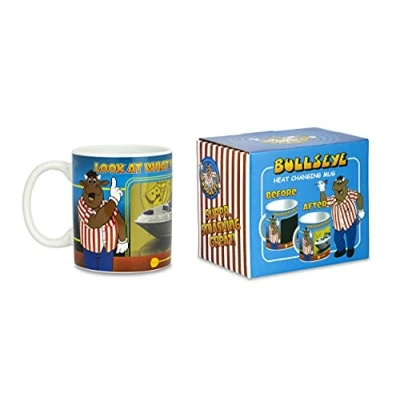 Image of xpressions Bullseye TV Darts Show Official Bully Heat Change Mug in Gift Box