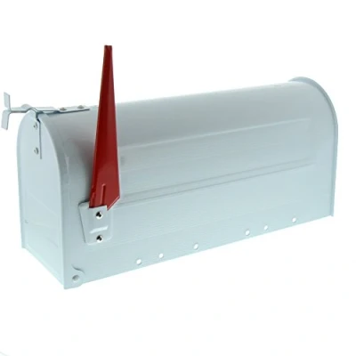 Image of Burg Wächter 891 W 18620 U.S. Mailbox, White, (B x H T) 220 480 170 mm