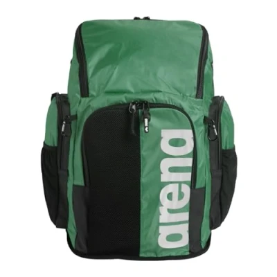 Image of Arena Spiky III Backpack 45 Swimming Athlete Sports Gym Rucksack Large Training Gear Equipment Swim Bag for Men and Women, Liters, Green