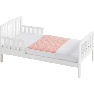Image of Kylie Premium Bed Pads Pink 1 Litre Junior 50 x 74cm Washable Absorbent Incontinence Sheets Waterproof Backing 50cm Mattress Tuck Flaps on Each Side